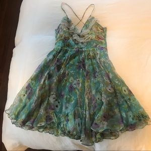 Aryn K Cocktail Dress with Open Back